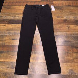 Old Navy Rockstar Jeans Womens 6 Black Mid Rise Stretch Super Skinny New